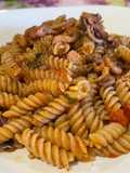 Fusilli senza Glutine con Pomodorini e Moscardini sfumati al Cog
