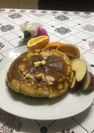 صورة لوصفة بان كيك 🌺