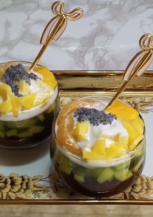 Foto resep 🍹milk jackfruit pudding🍹