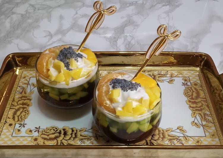 🍹milk jackfruit pudding🍹