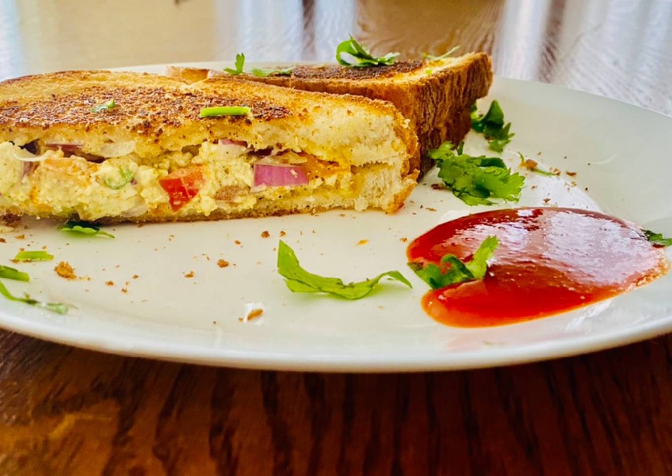 Tofu Mayo Toast Sandwich