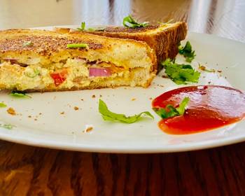 Popular Cuisine Tofu Mayo Toast Sandwich Delicious and Healthy