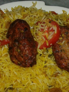 A picture of Reshmi biryani.