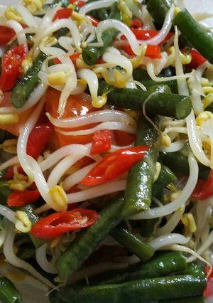 Foto resep Tumis Sayur KaPaGe (Kacang panjang + Tauge)