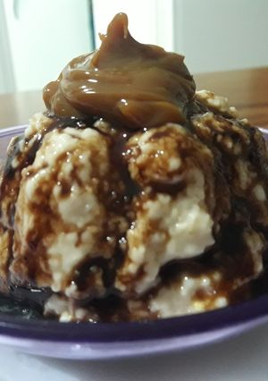 Una foto de Cremoso de avena y dulce de leche