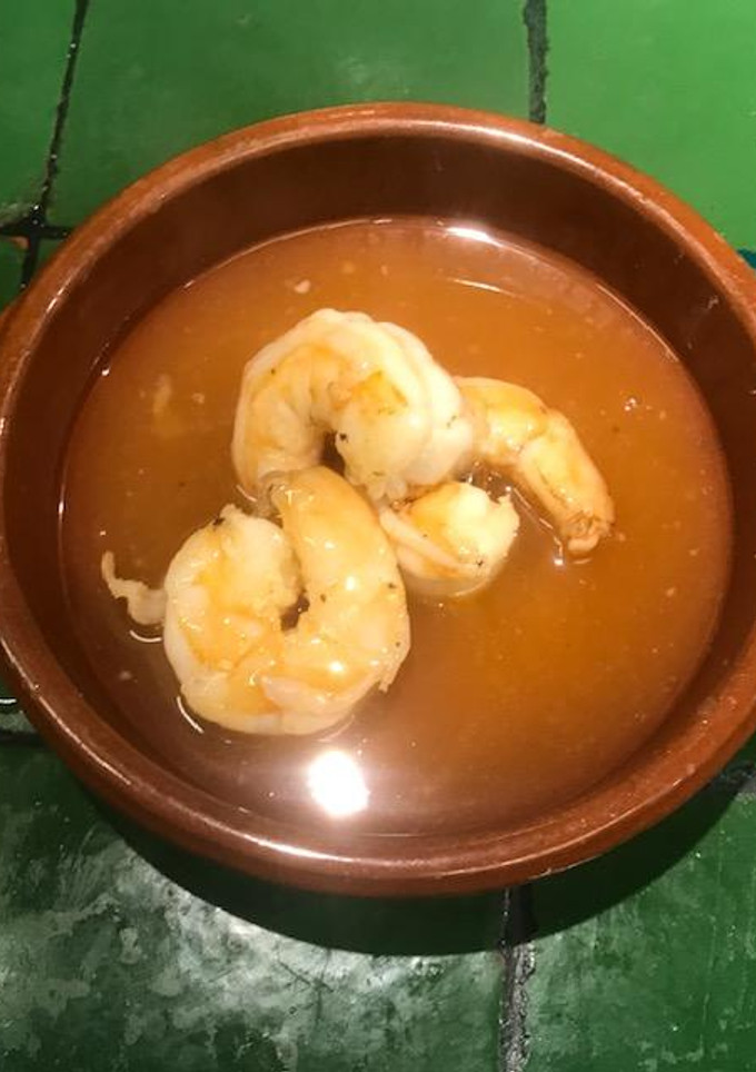 Una foto de Camarones en salsa agridulce