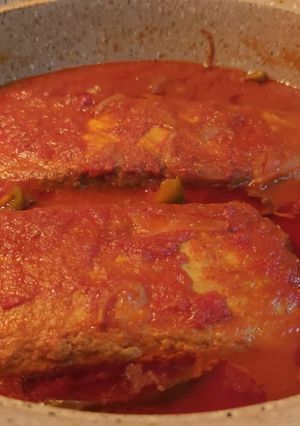 عکسی از دستور رول مرغ با زرشک و گردو