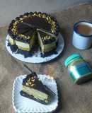 Kek Coklat Kunafa Pistachio