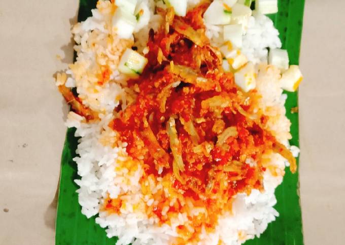 "Nasi sambel teri makyos"π❤️π