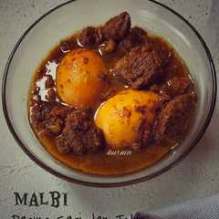 Malbi daging sapi dan Telur palembang-レシピのメイン写真