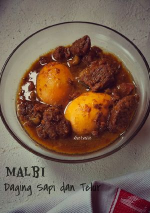 Foto resep Malbi daging sapi dan Telur palembang