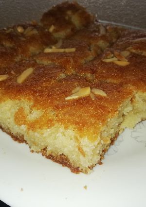 صورة لوصفة نمورة او هريسة 😋