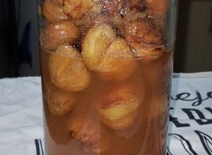 Una foto de Castañas en almíbar con miel