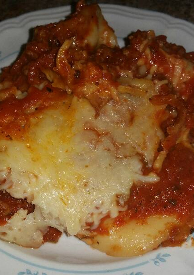 A picture of Lazy Crockpot Lasagna.