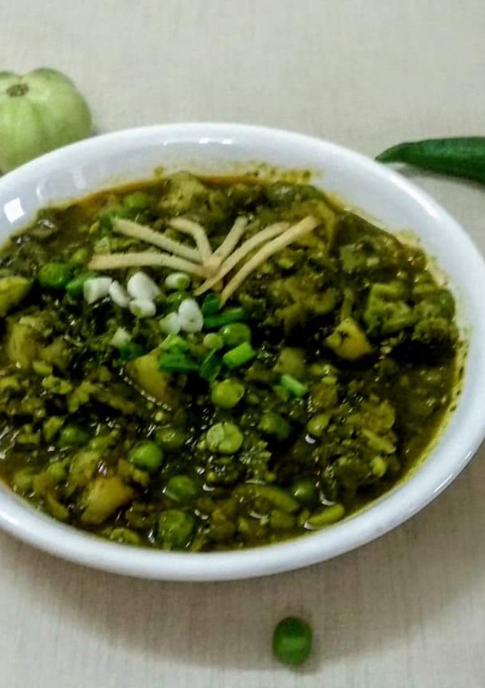 મટર-પાલક નીમોના રેસીપી મુખ્ય ફોટો