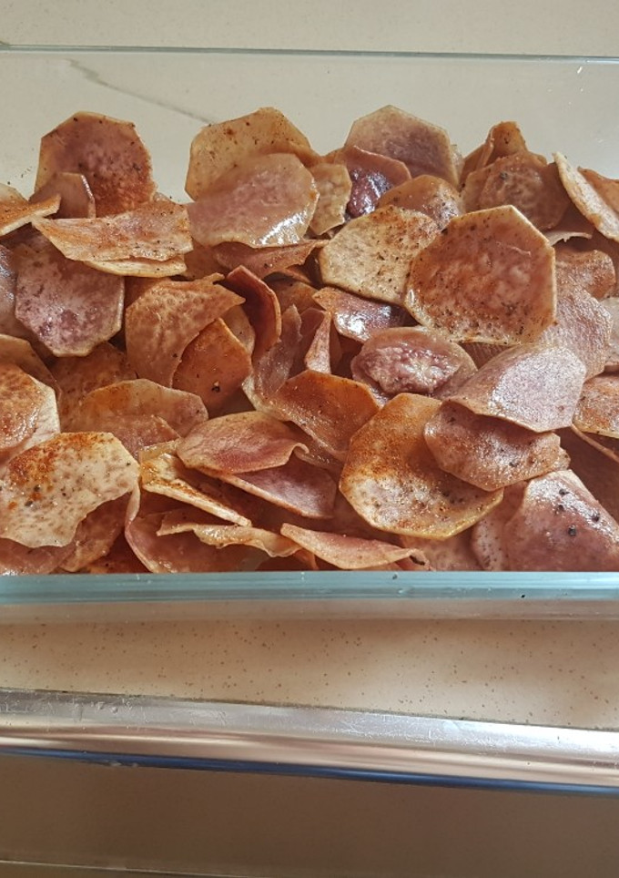 Una foto de Nachos picantes de malanga