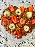 Torta brownie con cream cheese de chocolate