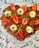 Torta brownie con cream cheese de chocolate