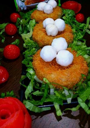 A picture of Knorr Bird’s nest with cheese balls.