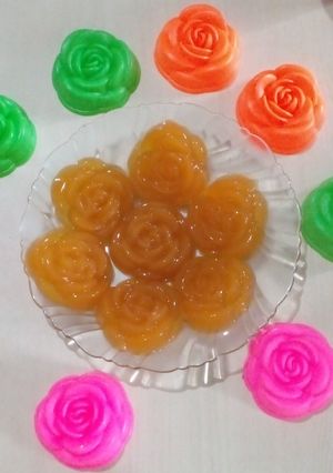 Foto resep Puding Bunga Rasa Mangga