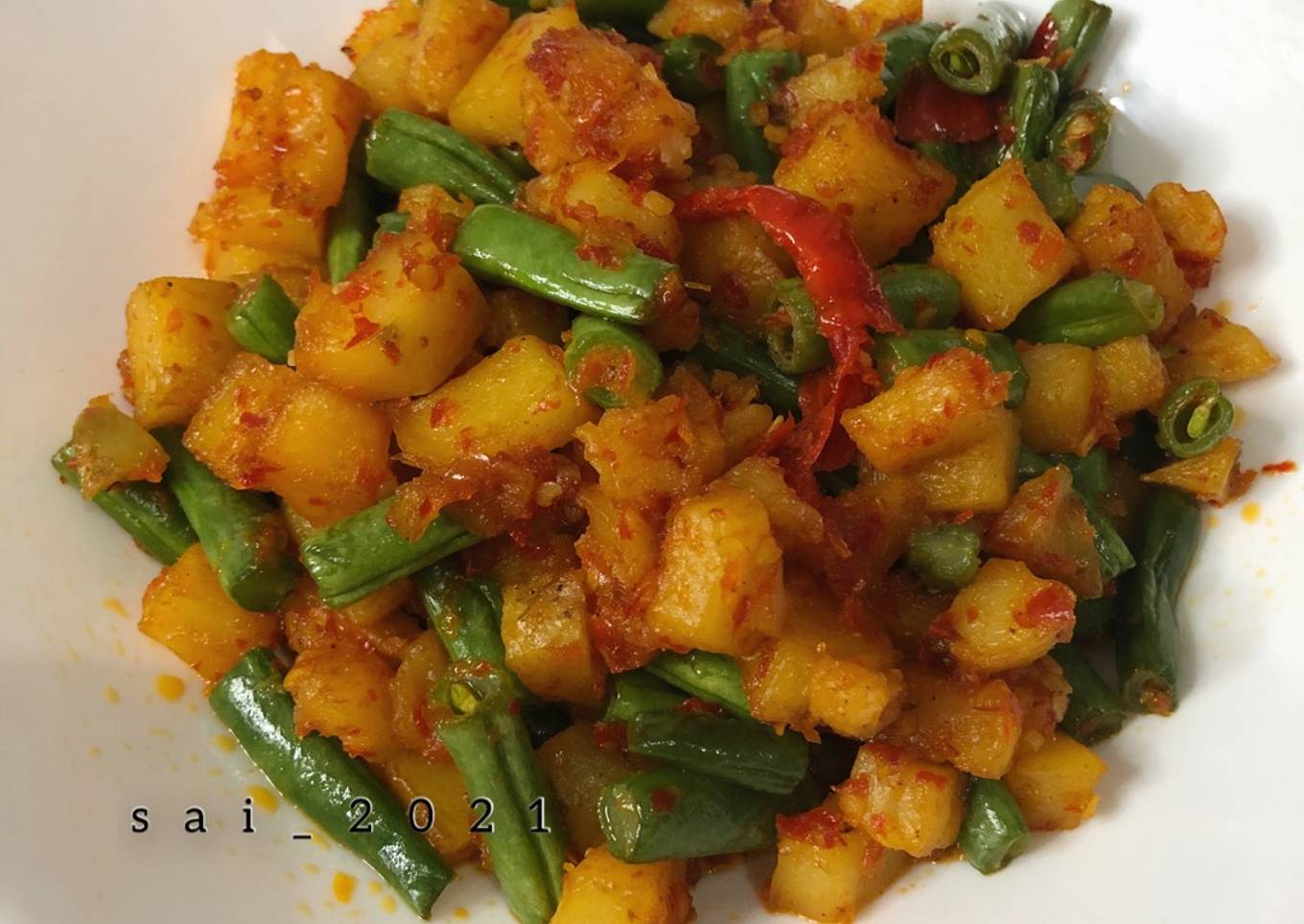 Balado Kentang Buncis