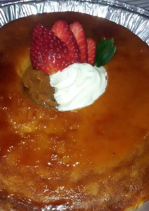 Una foto de Budín de Pan🍮😋