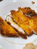 Chicken katsu with cheddar parut