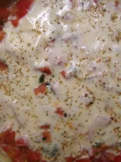 Una foto de Tarta de queso y tomate