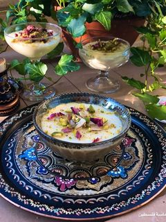صورة لوصفة رز وحليب بقشور الليمون