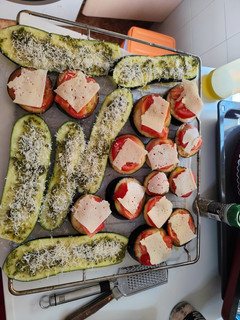 Una foto de Verdura al horno con queso