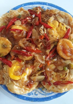 Foto resep Telur Ceplok Pedas Manis