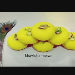 A picture of Saffron peda.
