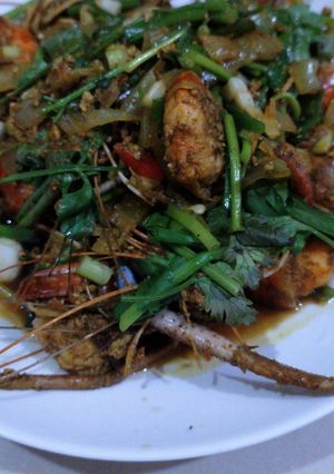 รูปของ กุ้งผัดผงกะหรี่