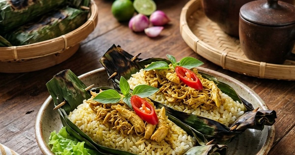 Nasi Bakar Ayam Kemangi (Versi Low-Calorie & Tinggi Protein)