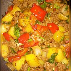 A picture of Colorful Beef Hash.