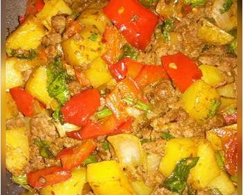 Fresh, Cooking Recipe Colorful Beef Hash Delicious Steady