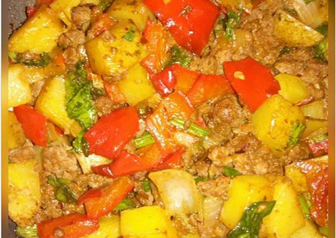 Recipe of Andrew Copley Colorful Beef Hash