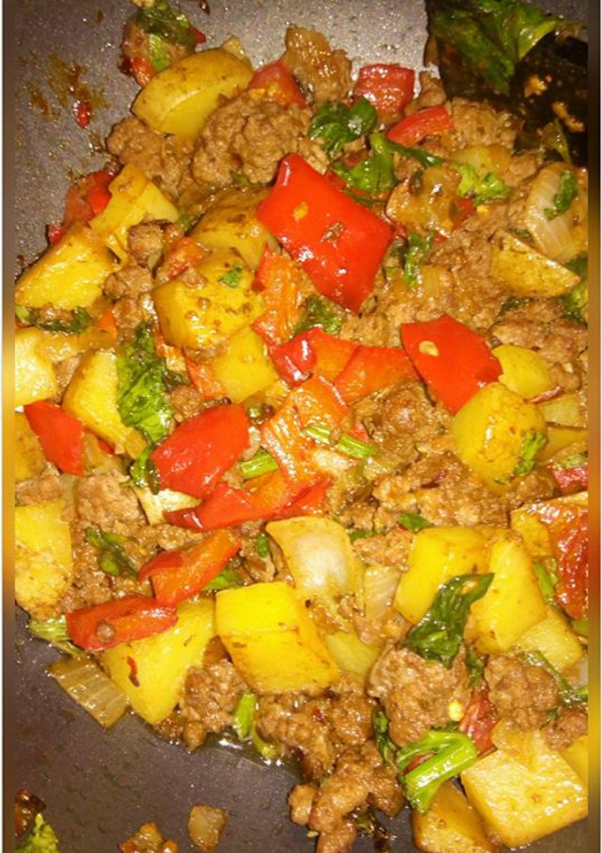 A picture of Colorful Beef Hash.