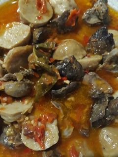 Foto resep Oseng Hati Ampela Bakso Pedas