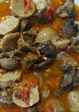 Foto resep Oseng Hati Ampela Bakso Pedas