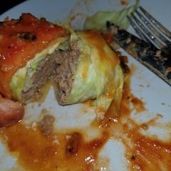 Bacon Wrapped Stuffed Cabbage A picture of Bacon Wrapped Stuffed Cabbage.