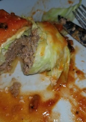 A picture of Bacon Wrapped Stuffed Cabbage.