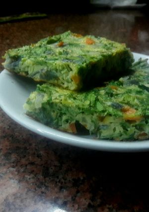 Una foto de Torta de verduras para entrada o para el matecito
