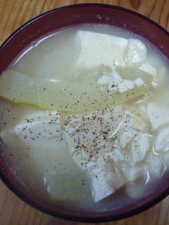 青木瓜鯛魚頭豆腐湯 的食譜成品照片