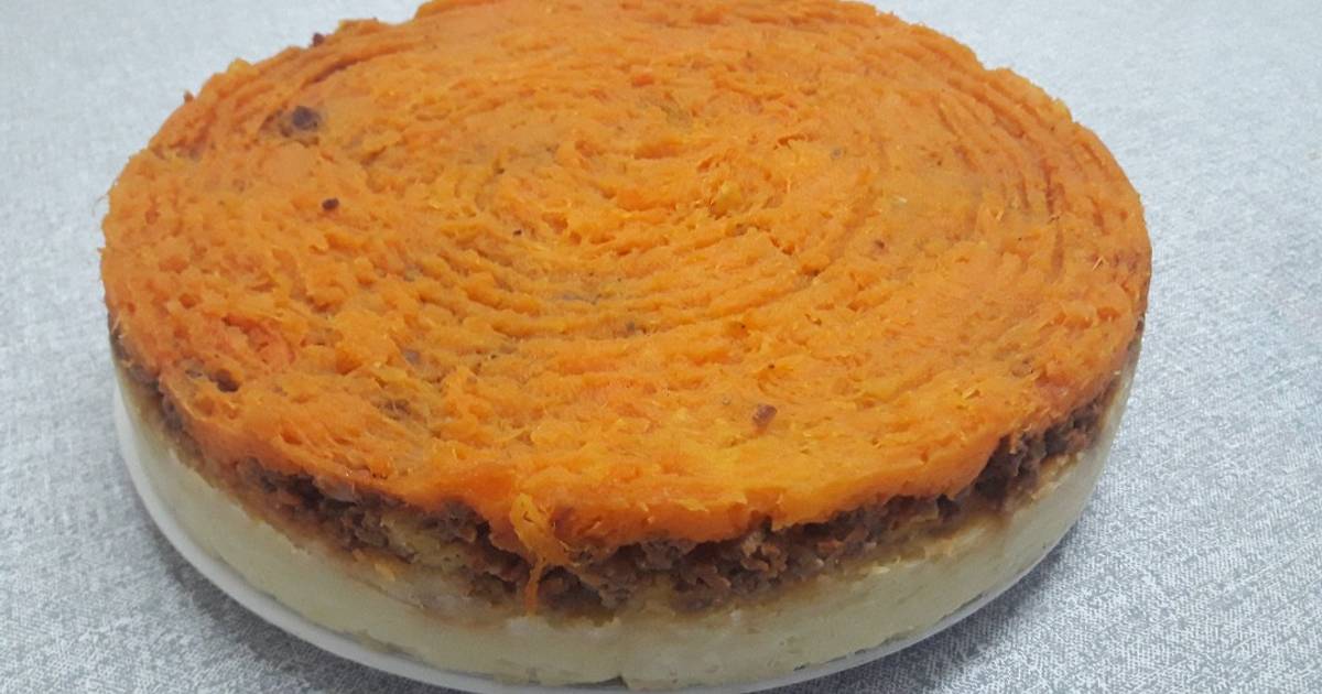 Pastel de papa, carne y calabaza Receta de Yael- Cookpad