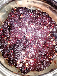 عکسی از دستور مربای توت سیاه صدفی