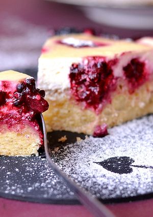 Tejfölös-szedres pite recept fotója