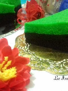 Foto resep (1.3) Brownies Kukus Pandan