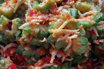 Resep Tumis Pare Pedas mix Ikan Teri Medan Anti Gagal