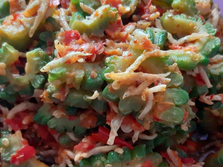 Resep Tumis Pare Pedas mix Ikan Teri Medan Anti Gagal